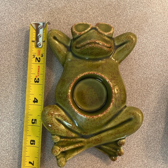 Partylite - pair of frog tea lite candle holders. - Picture 7 of 9